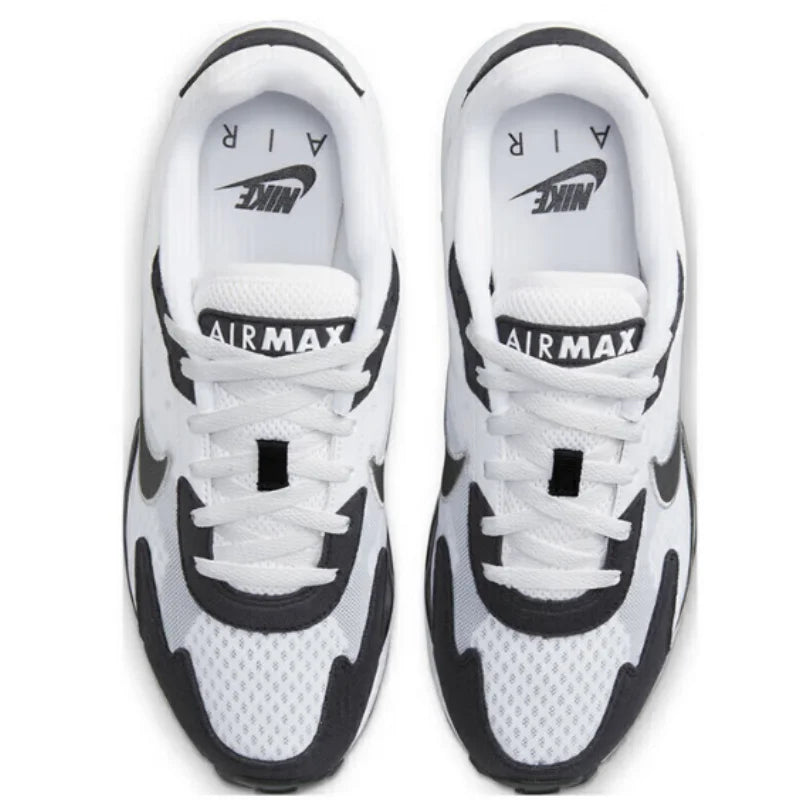 Nike Rear-Cushioning Visible Air Cushion Soft-Soled Outdoor Men's Running Shoes, New Lightweight and Comfortable Everyday Walking and Sports Running Shoes, Air Max Solo Series Fashionable Black and White Panda Color Versatile