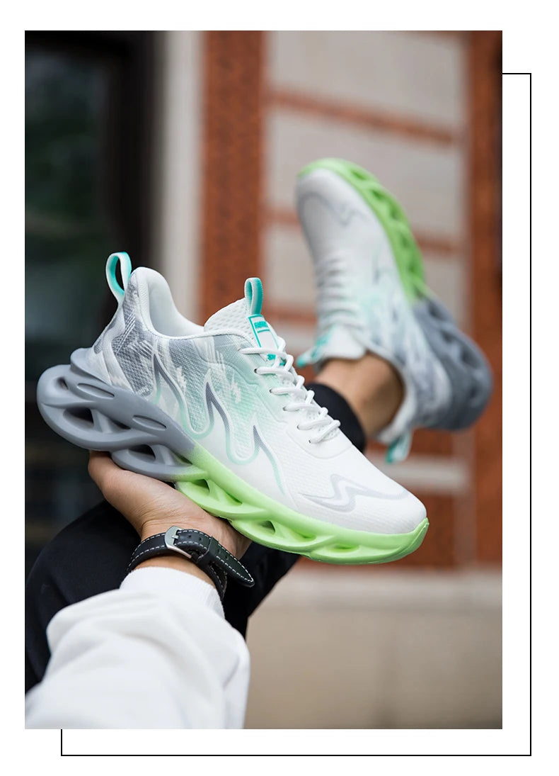Men Running Shoes Breathable Mesh Sports Shoes Cushion Casual Sneakers Lightweight Comfortable Tennis Shoes﻿ Athletic Footwear