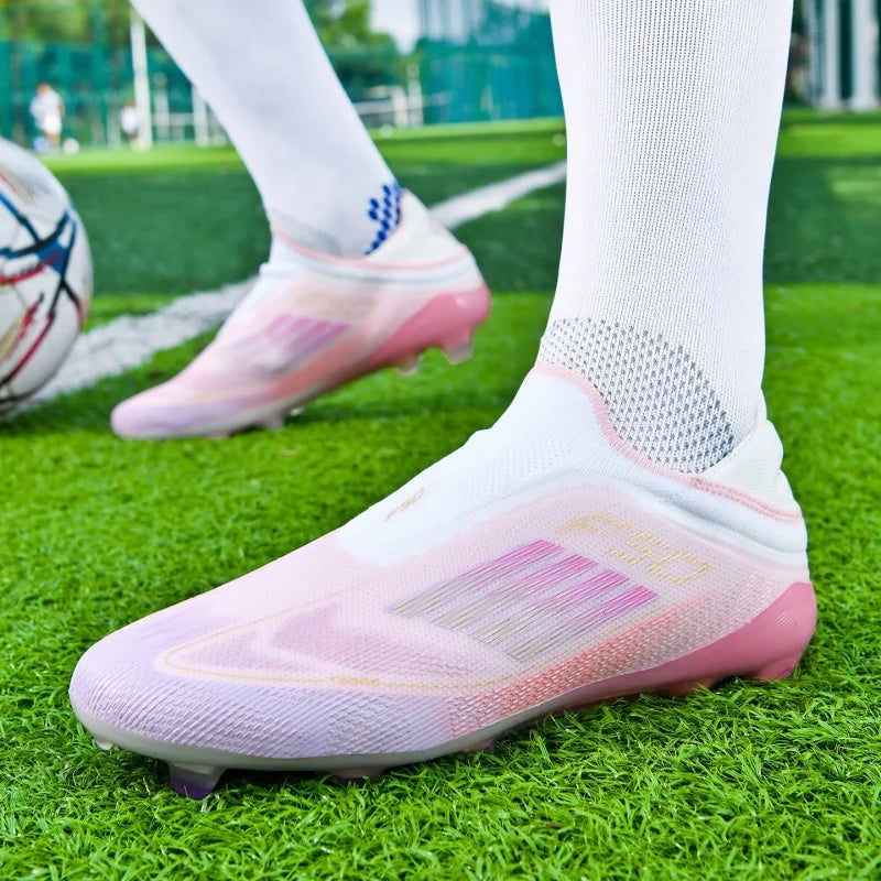 Chaussures de football pour hommes, crampons pour terrain synthétique, antidérapantes, résistantes à l'usure, respirantes, légères, pour entraînement sur gazon artificiel en extérieur.