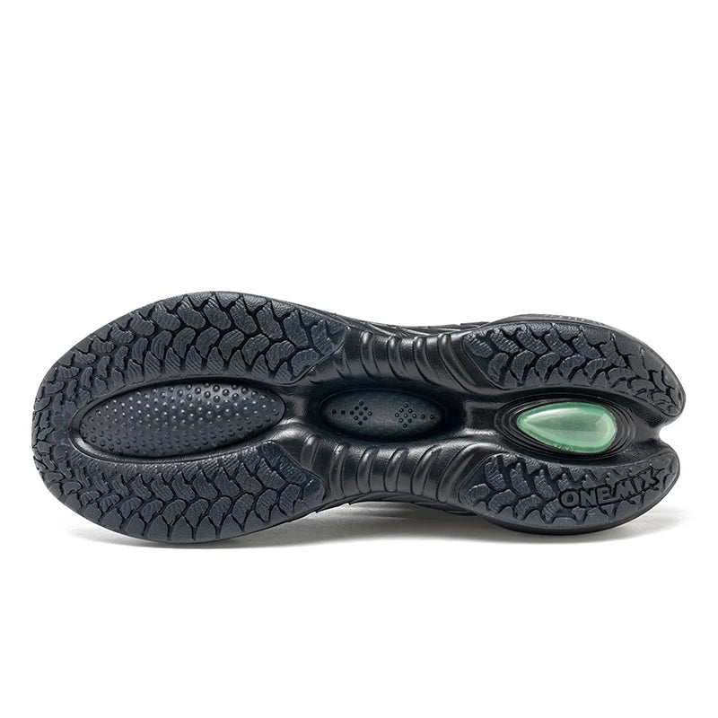 ONEMIX Nuevo estilo Otoño Invierno Zapatillas de running para hombre Outdoor Jogging Amortiguadas Transpirables Ligeras Elásticas Deportivas
