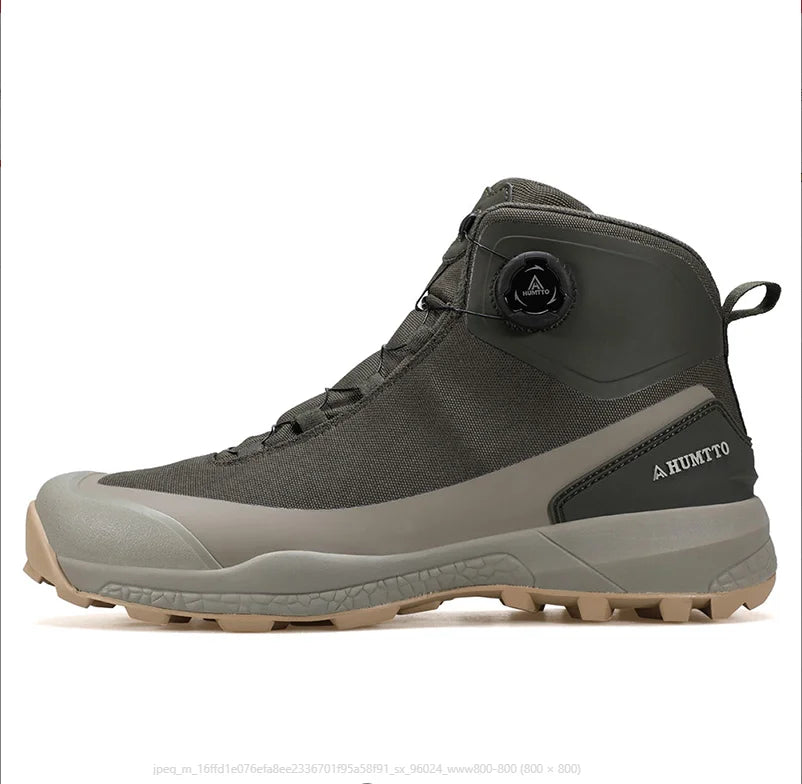 HUMTTO hiking shoes men's winter high-top warm non-slip hunting shoes women outdoor sports cushioning snow boots Tactical boots