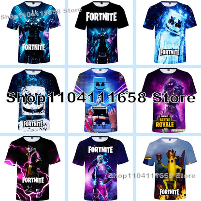 Letné tričko Raven Ultima Knight F-Fortnite s 3D potlačou Banana Peely Pánske tričko Battle Royale Hry Tričká Narodeninové darčeky