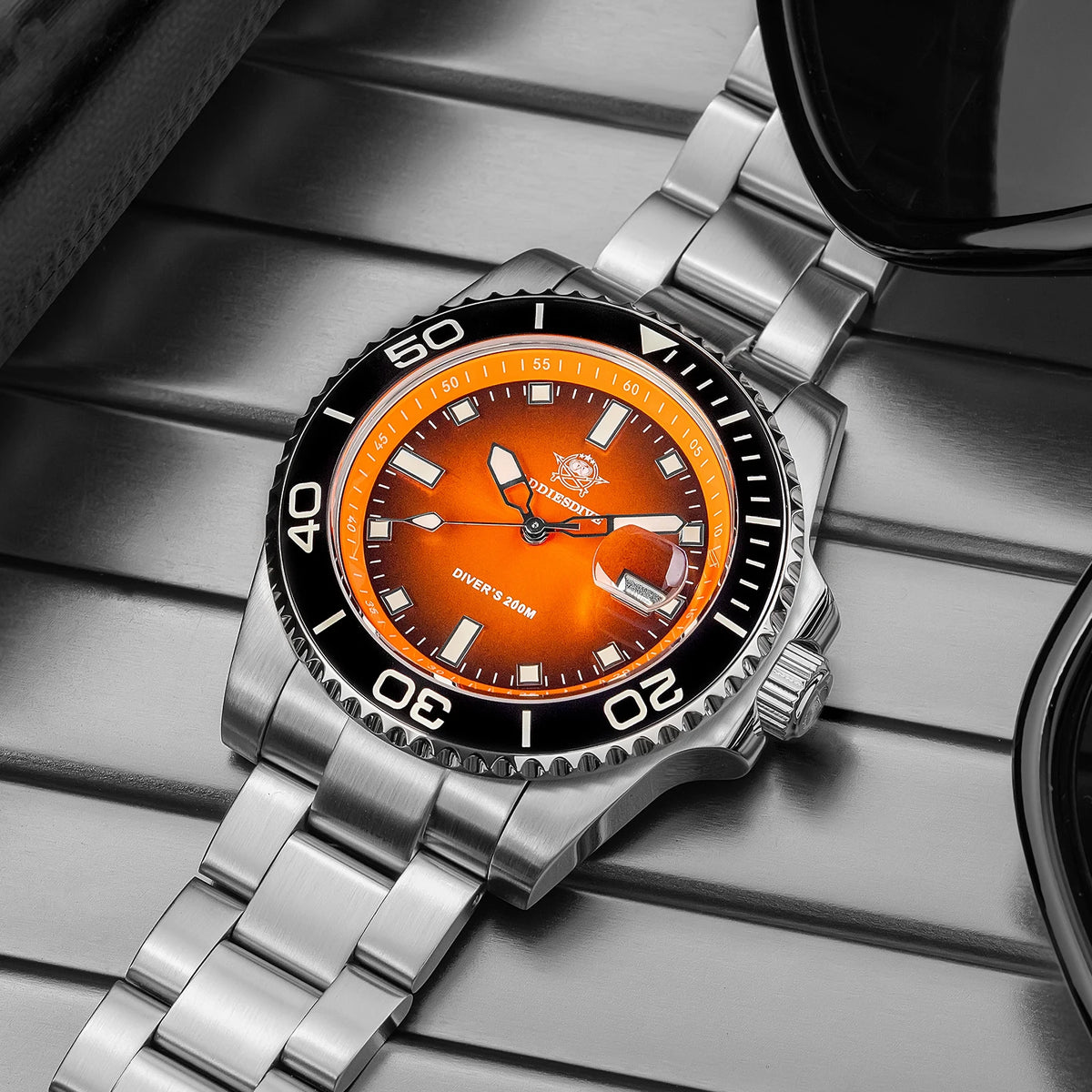 ADDIESDIVE AD2089 NEW Sports Watches Men's 41mm Quartz Watch Colorful Rotatable Bezel BWG9 Luminous 200m Waterproof Diving Watch