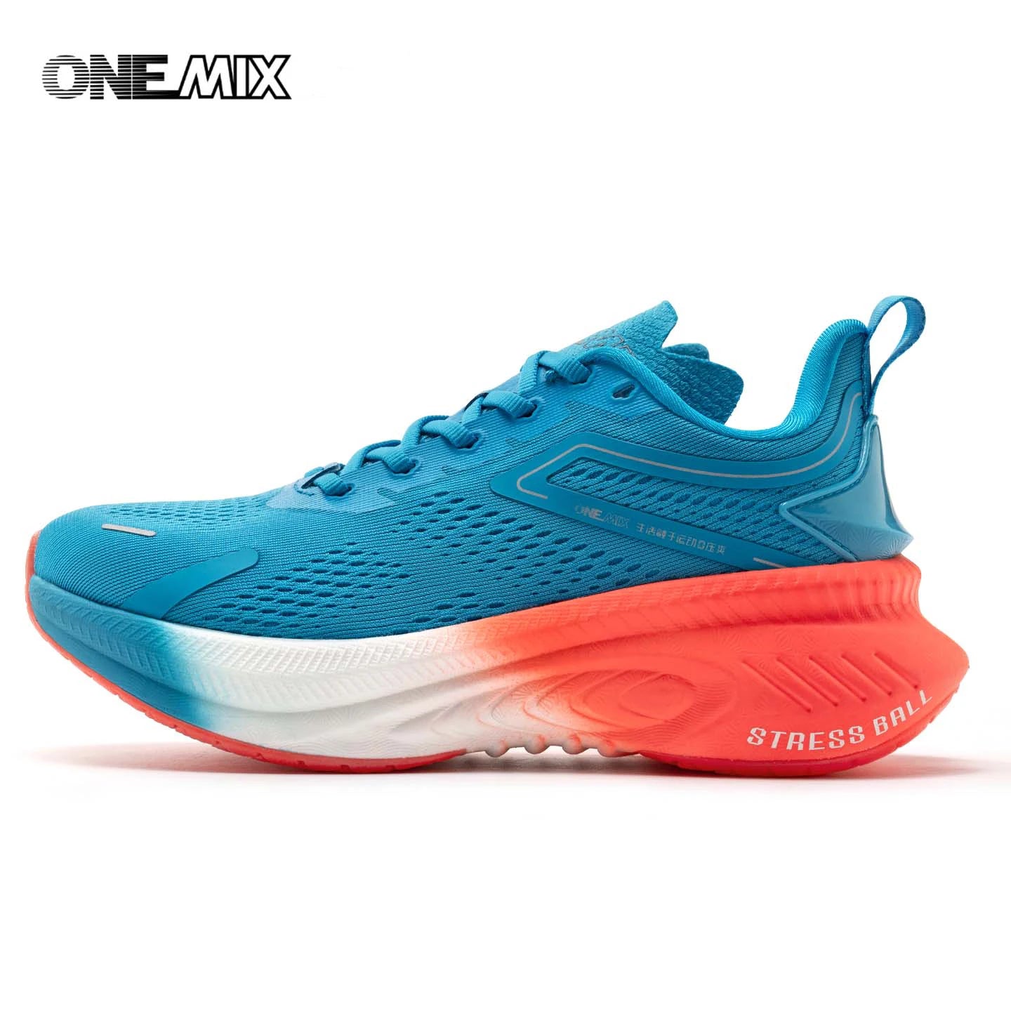 ONEMIX Nuevo estilo Otoño Invierno Zapatillas de running para hombre Outdoor Jogging Amortiguadas Transpirables Ligeras Elásticas Deportivas