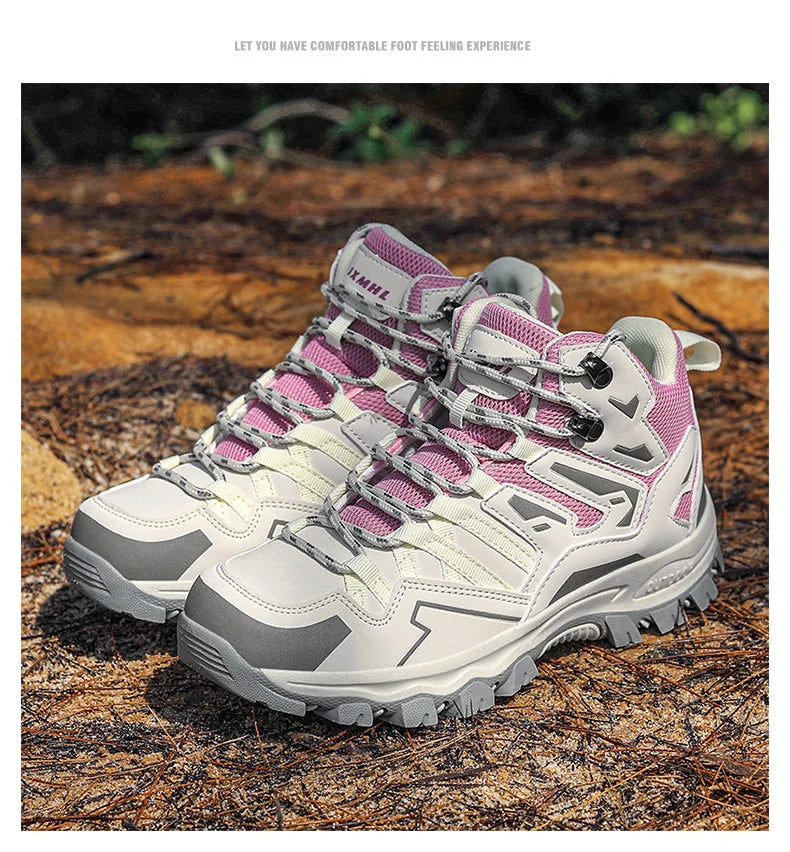 Zapatillas de senderismo unisex, zapatillas deportivas para actividades al aire libre, botas de acampada, zapatillas impermeables de mujer para caminar, zapatillas de senderismo antideslizantes