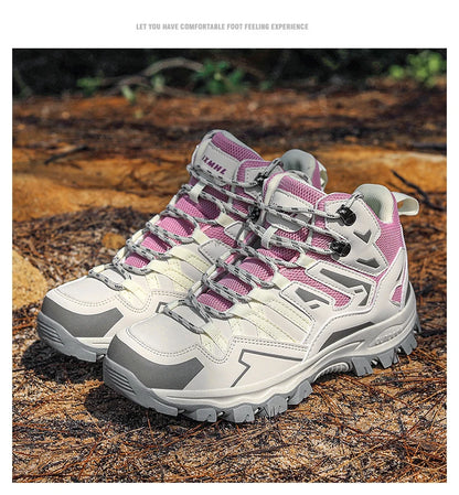 Zapatillas de senderismo unisex, zapatillas deportivas para actividades al aire libre, botas de acampada, zapatillas impermeables de mujer para caminar, zapatillas de senderismo antideslizantes
