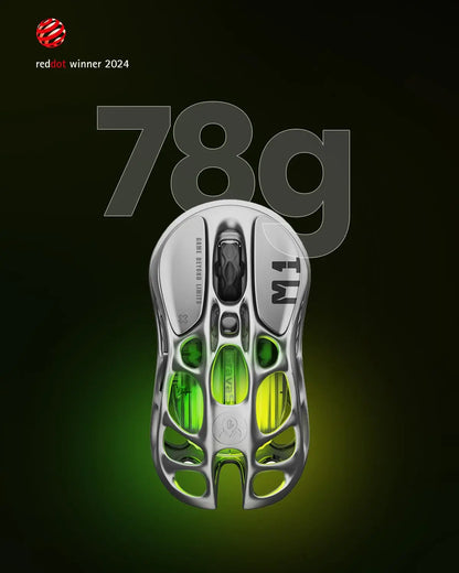 GravaStar Mercury M1 Pro Wireless Gaming Mouse  26000DPI Wired / 2.4GHz / Bluetooth GLOWSYNC RGB