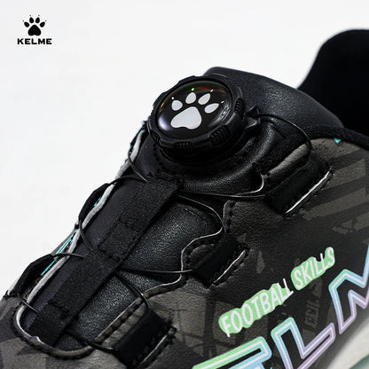 KELcloser-Chaussures de football TF pour enfants, entraînement sportif professionnel, bottes de football à bouton rotatif, enge Él, coordonnantes, 9332ZX3Anther