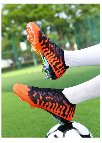 Chaussures de football professionnelles pour hommes, chaussures de football de société, crampons, chaussures de football d'intérieur et d'extérieur, chaussures d'entraînement originales, baskets rapides