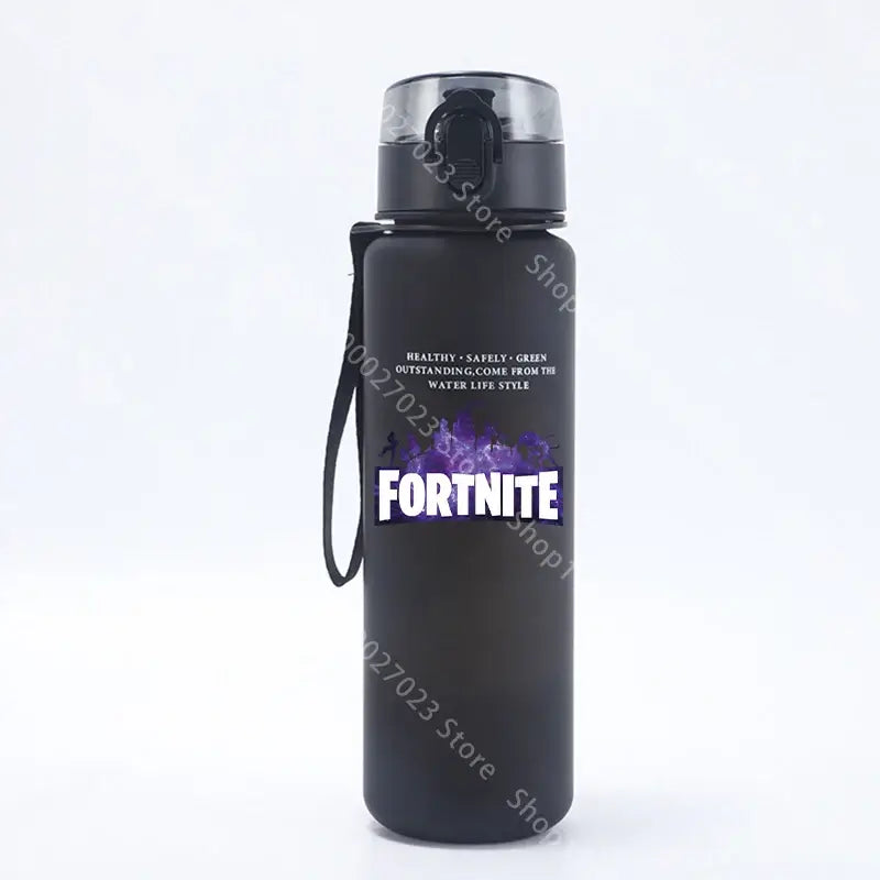 650ML Fortnite Sports Water Bottle Kawaii Motivational Leak Proof Portable Reusable Cups Outdoor Travel Gym Jugs New Cute Gifts