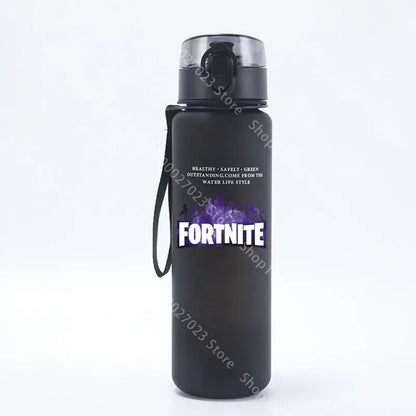650ML Fortnite Sports Water Bottle Kawaii Motivational Leak Proof Portable Reusable Cups Outdoor Travel Gym Jugs New Cute Gifts