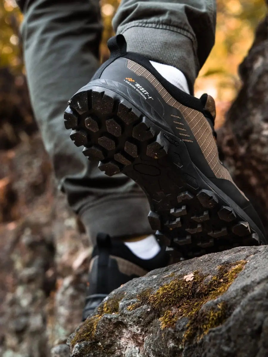 Baasploa Men New Hiking Shoes Outdoor Waterproof Wear Resistant Non Slip Sneakers Male Casual Lightweight Lace-Up Walking Shoes