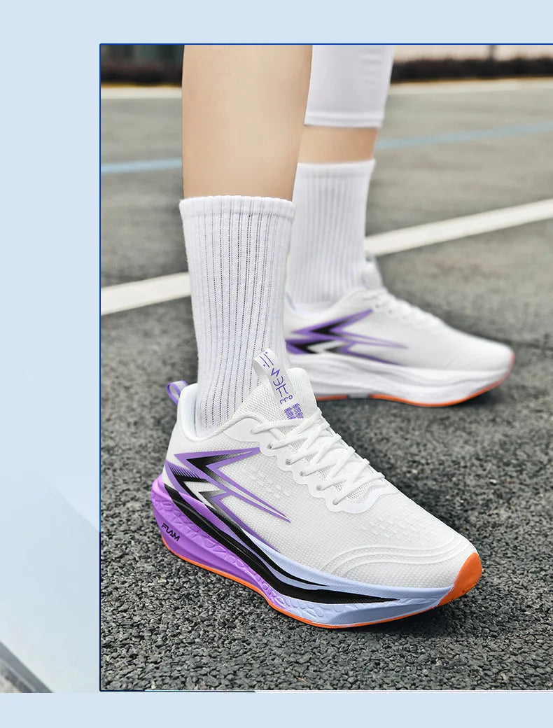 Running Shoes Carbon Board Speciality Marathon Men Sports Breathable Lightweight Women's Comfortable Athletic Nonskid Sneakers
