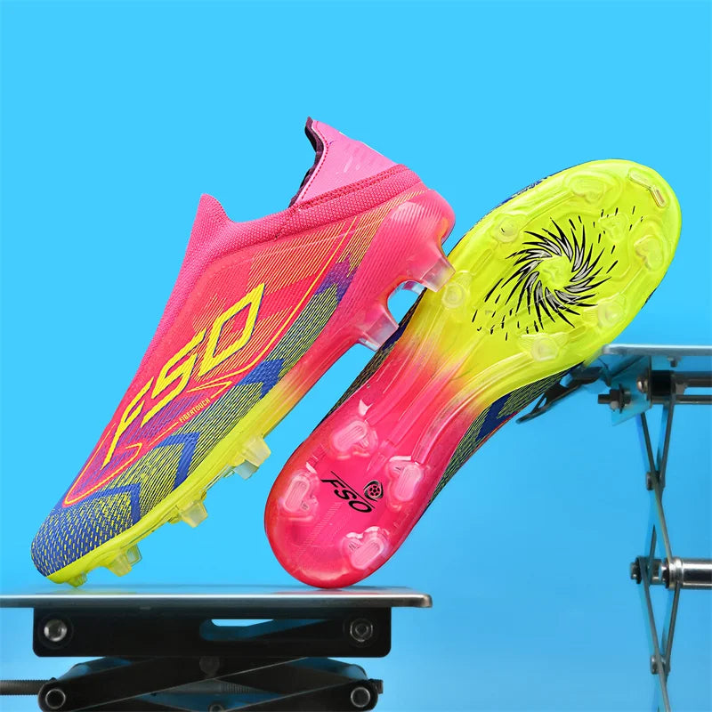 Chaussures de Football pour hommes, bottes de Football ultralégères pour adultes, crampons d'intérieur, antidérapants, Fg sur gazon, confortables, nouvelle collection