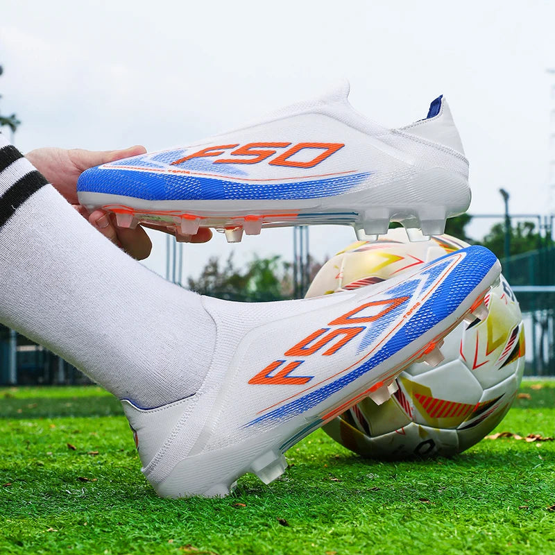 Nouvelles Chaussures de Football pour Hommes Antidérapantes, Crampons Garçons, Chaussures de Foot à Succès, Baskets de Match Extérieur sur Gazon, Haute Qualité, Montantes, Légères