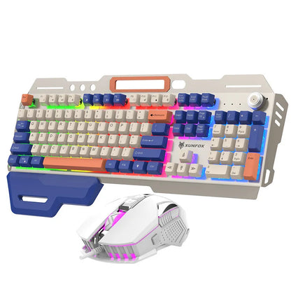 Russian Gaming Keyboard With Russian Layout Spanish Arabic Korean Keyboard Mouse Gamer 104 Keys 100% Layout Wired RGB Light K90