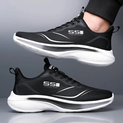 Zapatillas de maratón con suela de carbono para hombre, zapatillas deportivas informales, con amortiguación de aire, lujosas, cómodas, ligeras, para correr, calzado masculino