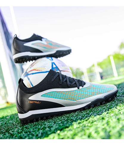 New Men Football Boots Outdoor Cleats Breathable Adult Non Slip Soccer Shoes Sport Long Spikes Training Boys Match Comfortable