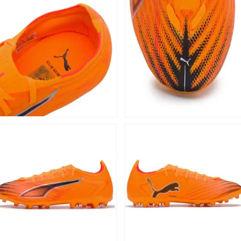 Chaussures de football PUMA pour hommes MG Cleat Soccer TT avec crampons à rainures 108519-01 108519-03, talon renforcé