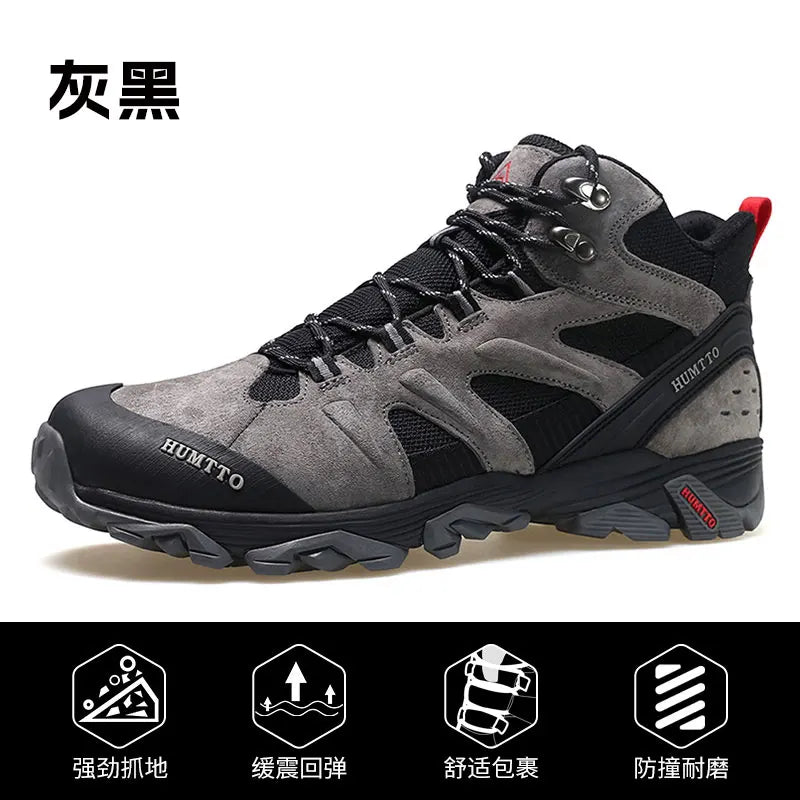 HUMTTO Hiking Shoes Men Winter Outdoor Sports Climbing Shoes Hunting Shoes Warm Women Trekking Sneakers Ankle Boots Tactical
