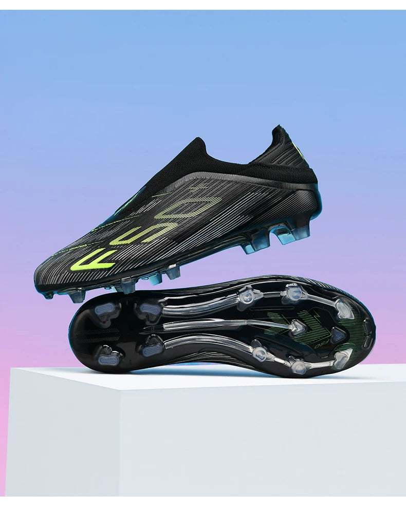 New Men Football Boots Match Grass Cleats High-quality Soccer Shoes Futsal Sneakers Non-Slip Indoor Hot-selling High-top Outdoor