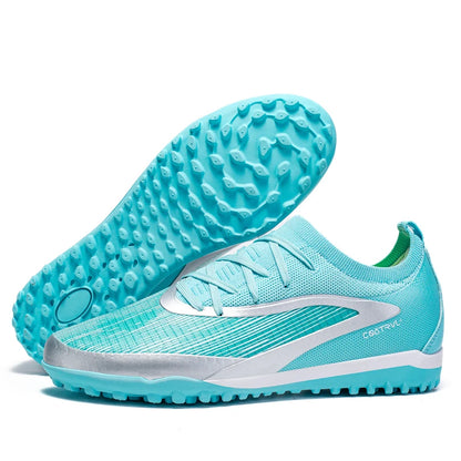 New Men Soccer Shoes Professional Society Turf Training Football Field Boots Non-Slip TF/FG Indoor Football Shoes 32-45