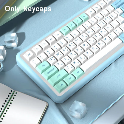 Keycap profilo XDA Iceberg brasiliano coreano giapponese russo spagnolo francese ISO Enter in PBT per tastiera meccanica GK61