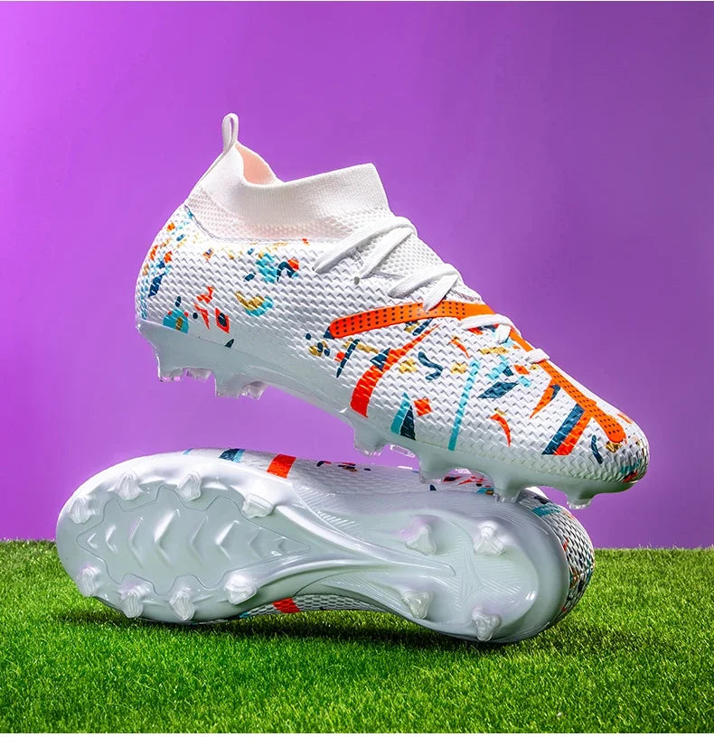 Nouvelles chaussures de football pour hommes, chaussures d'entraînement professionnelles, chaussures de football, baskets de match, chaussures de sport pour l'extérieur sur gazon, antidérapantes, ultralégères, unisexes