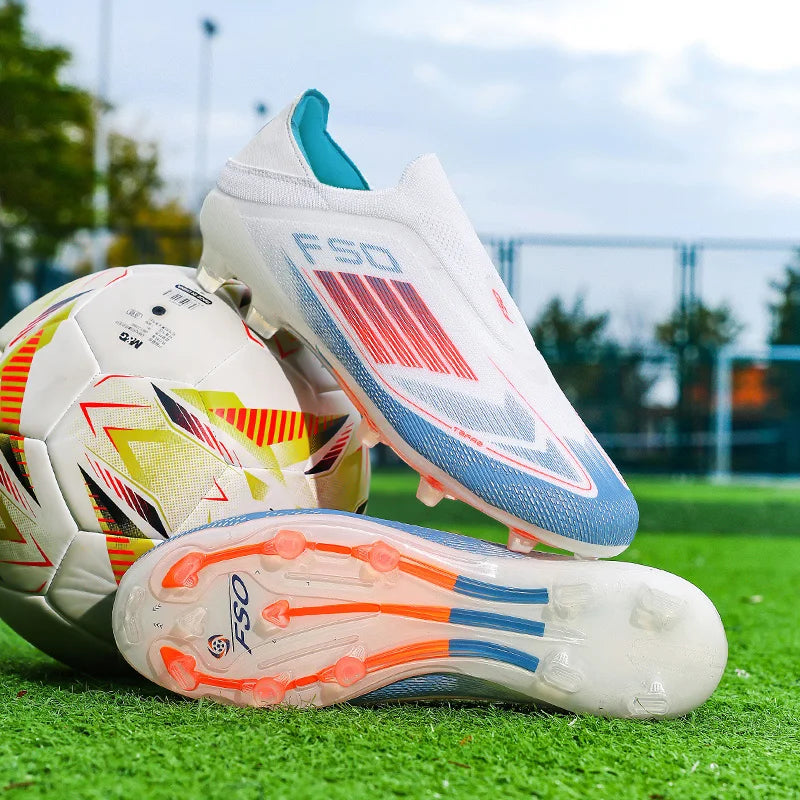 Chaussures de football pour hommes, crampons d'entraînement, chaussures de soccer FG ultralégères et respirantes, livraison directe, crampons longs pour matchs sportifs, baskets d'intérieur