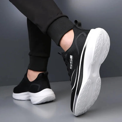 Zapatillas de maratón con suela de carbono para hombre, zapatillas deportivas informales, con amortiguación de aire, lujosas, cómodas, ligeras, para correr, calzado masculino
