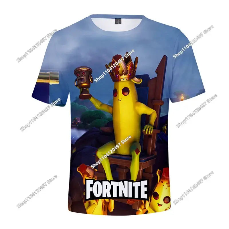 Halloween Peely 3D T-shirt Αγόρια Κορίτσια Χριστούγεννα Fortnite Tees Battle Royale Streetwear Παιδικά Victory Game Ανδρικά T-shirt Ρούχα