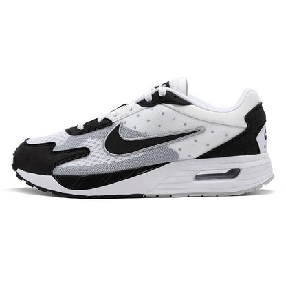 Nike Rear-Cushioning Visible Air Cushion Soft-Soled Outdoor Men's Running Shoes, New Lightweight and Comfortable Everyday Walking and Sports Running Shoes, Air Max Solo Series Fashionable Black and White Panda Color Versatile