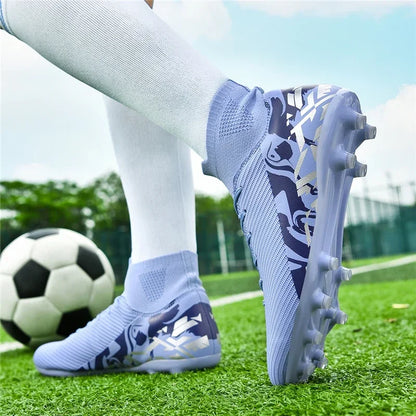 Chaussures de football roses tendance, chaussures de football professionnelles légères pour hommes, chaussures de football antidérapantes, crampons de football originaux, baskets