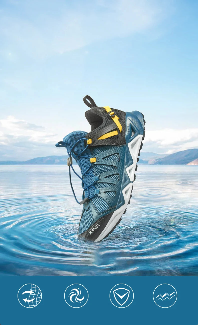 RAX Novos Sapatos de Caminhada de Verão para Homem e Mulher, Respiráveis, para Caminhada em Riachos, Trekking, Aqua Shoes, Pesca Outdoor, Campismo e Sneaker para Homem