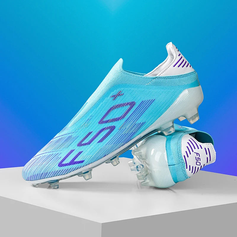 Nouvelles chaussures de football pour hommes, baskets antidérapantes, chaussures d'entraînement, bottes de football très vendues, crampons légers de haute qualité pour matchs sur gazon, mi-hautes pour l'extérieur