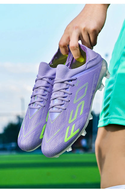New Men Football Boots Match Grass Cleats High-quality Soccer Shoes Futsal Sneakers Non-Slip Indoor Hot-selling High-top Outdoor