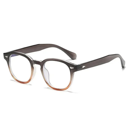 JNPCXI New Retro Round Sunglasses Women Yellow Fashion Rivets Decoration Shades UV400 Men Punk Sun Glasses