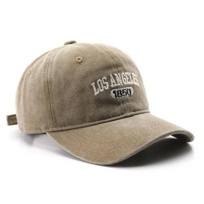 Fashion Casual Baseball Cap for Women Men Cotton Soft Top Hats Unisex Los Angeles Embroidery Snapback Hat Hiking Sunscreen Caps