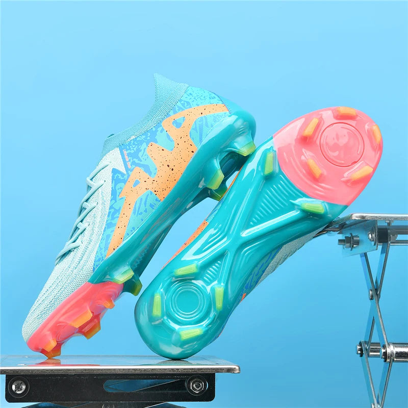 New Men Soccer Shoes Adult Non-Slip Boys Adult Futsal Sport Football Boots Grass Cleats Indoor Ultralight Turf Comfortable