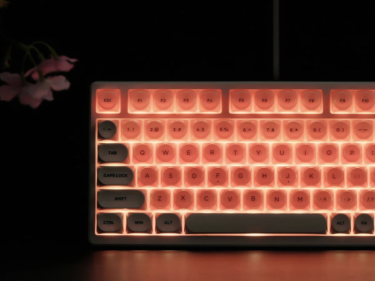 Womier S-K80 Keyboard Liquid 75% Hot Swap Keyboard with Color OLED Display Mechanical Gaming Keyboard Gasket Mount RGB for Windows