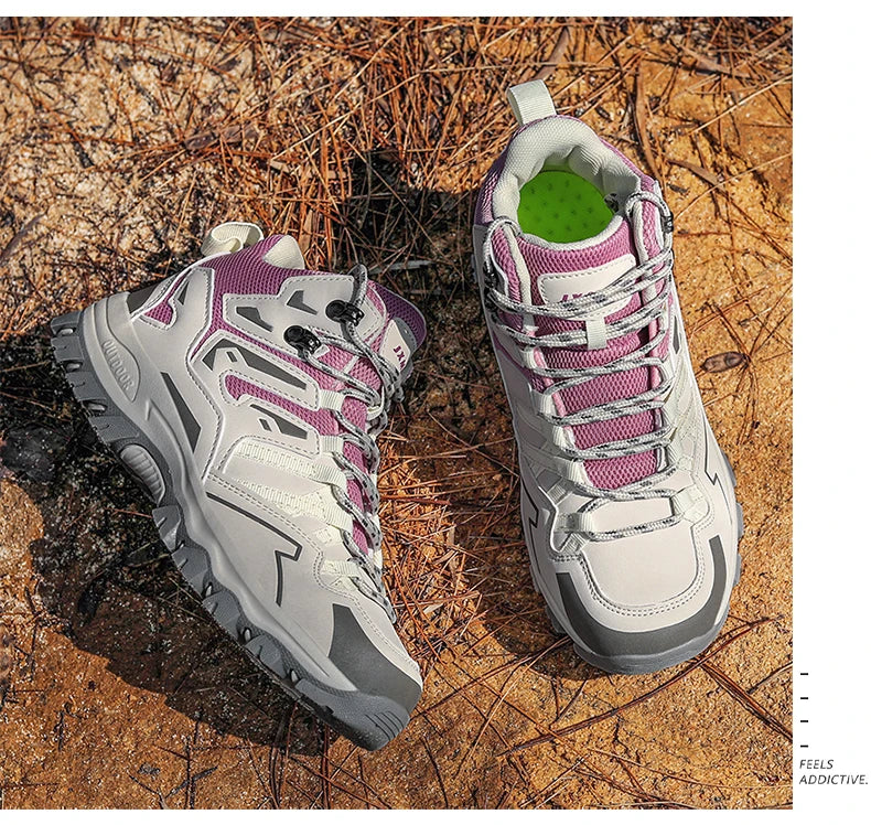 Zapatillas de senderismo unisex, zapatillas deportivas para actividades al aire libre, botas de acampada, zapatillas impermeables de mujer para caminar, zapatillas de senderismo antideslizantes