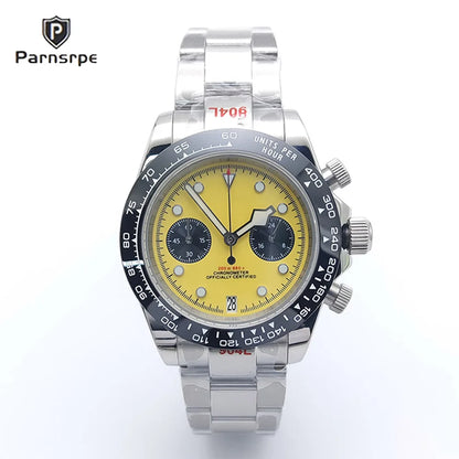 VK64 Men’s Chronograph Watch  Sapphire Crystal AR Glass, 5 Bar Waterproof Quartz Sports Watch