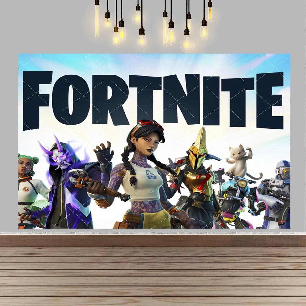 F-fortniteds Backdrop Poste  Boy Birthday Party Banner Kids  Birthday Cake Table Decor Party Supplies Photography Props Gift