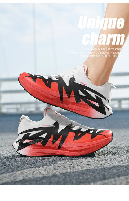 Ténis de corrida para homem, em malha para atividades ao ar livre, sapatos de luxo, sapatilhas para casal, ténis todo-o-terreno, com amortecimento, respiráveis, ténis de treino, de corrida, antiderrapantes, na moda