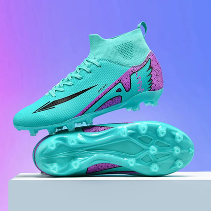 New Men’s Soccer Shoes High-Quality Indoor Football Boots Sports Shoes Futsal High Ankle Non-Slip Outdoor Ultralight Non-Slip