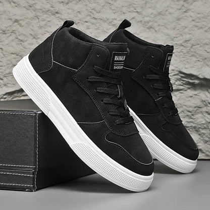 Baskets, chaussures de skate montantes pour le printemps et les sports de plein air, à lacets, grandes tailles, confortables et faciles à enfiler