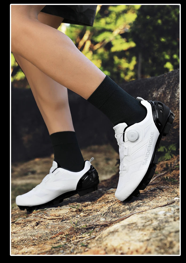 Sapatilhas de Ciclismo Unissexo Novas Profissionais Leves Luxyry Originais para Estrada em Borracha MTB Corrida Bicicleta Moda Bike Street Sports