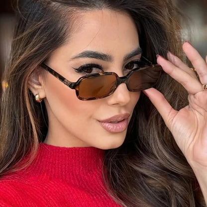 KLASSNUM Vintage Luxurious Small Rectangle Sunglasses Women Men Y2K Fashion Punk Sun Glasses Brand Designer UV400 Shades 2026