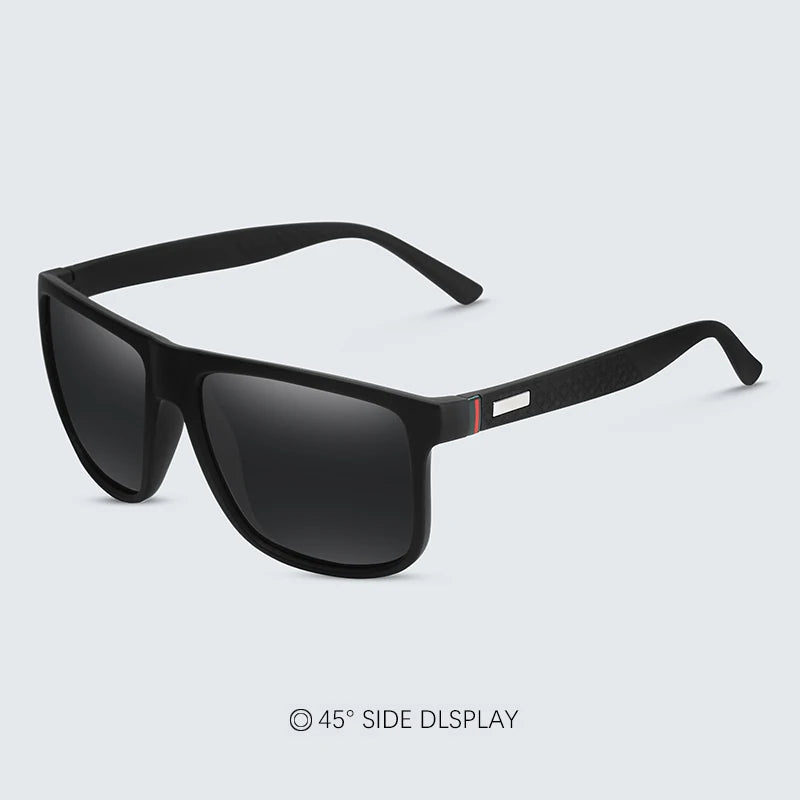 Luxury Square Polarized Cycling Sunglasses UV400 Male Vintage Eyewear Men Women Fashion Travel Driving Fishing Windproof Glasses