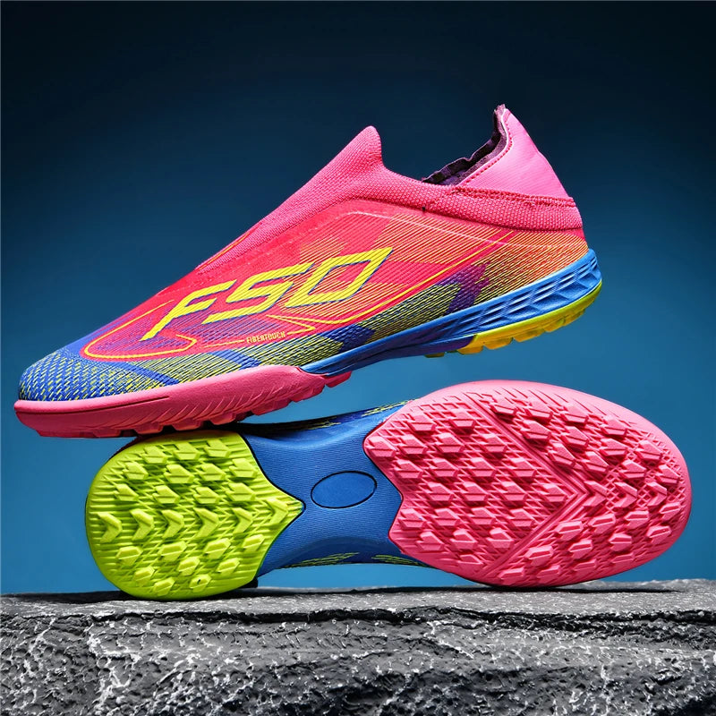 Chaussures de Football pour hommes, bottes de Football antidérapantes pour adultes, ultralégères, crampons d'intérieur, antidérapantes, Fg, gazon, Futsal, confortables, nouvelle collection